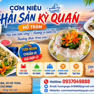 QUÁN HẢI SẢN HỒ TRÀM GIÁ HỢP LÝ ĐƯỢC NHIỀU DU KHÁCH YÊU THÍCH